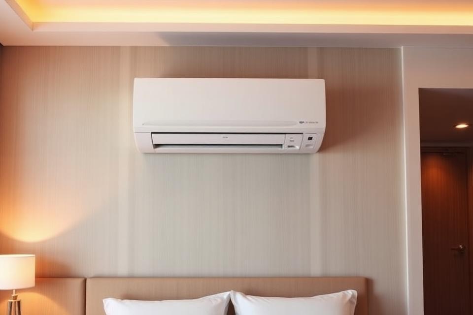 22 hotelkamers gefaseerd — airco-installatie in Knokke